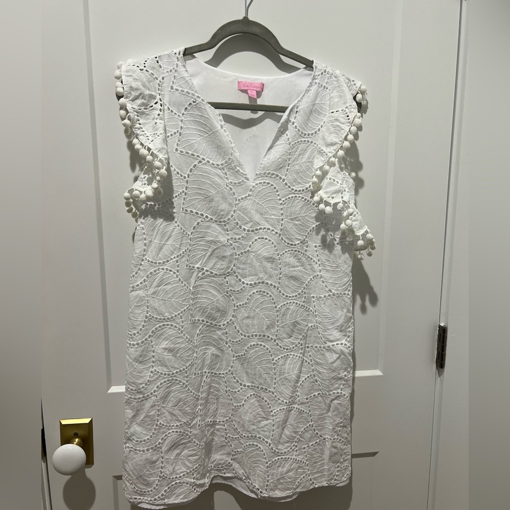 Lilly Pulitzer white eyelet dress nwot.  size S